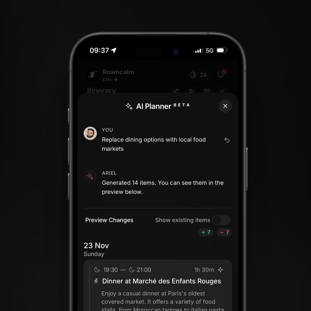 AI Itinerary Planner